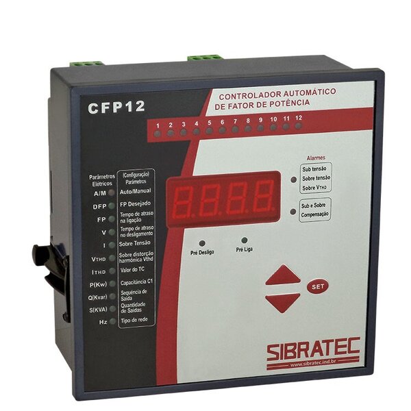 Controlador De Fator De Potência Trifásico 380v | 12 Estágios